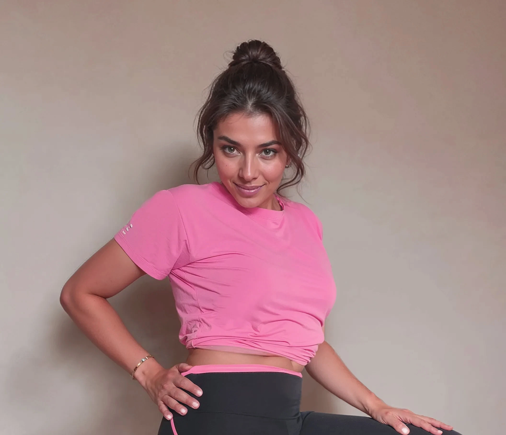 Camiseta Baby Basic Rosa Floral - Image 2