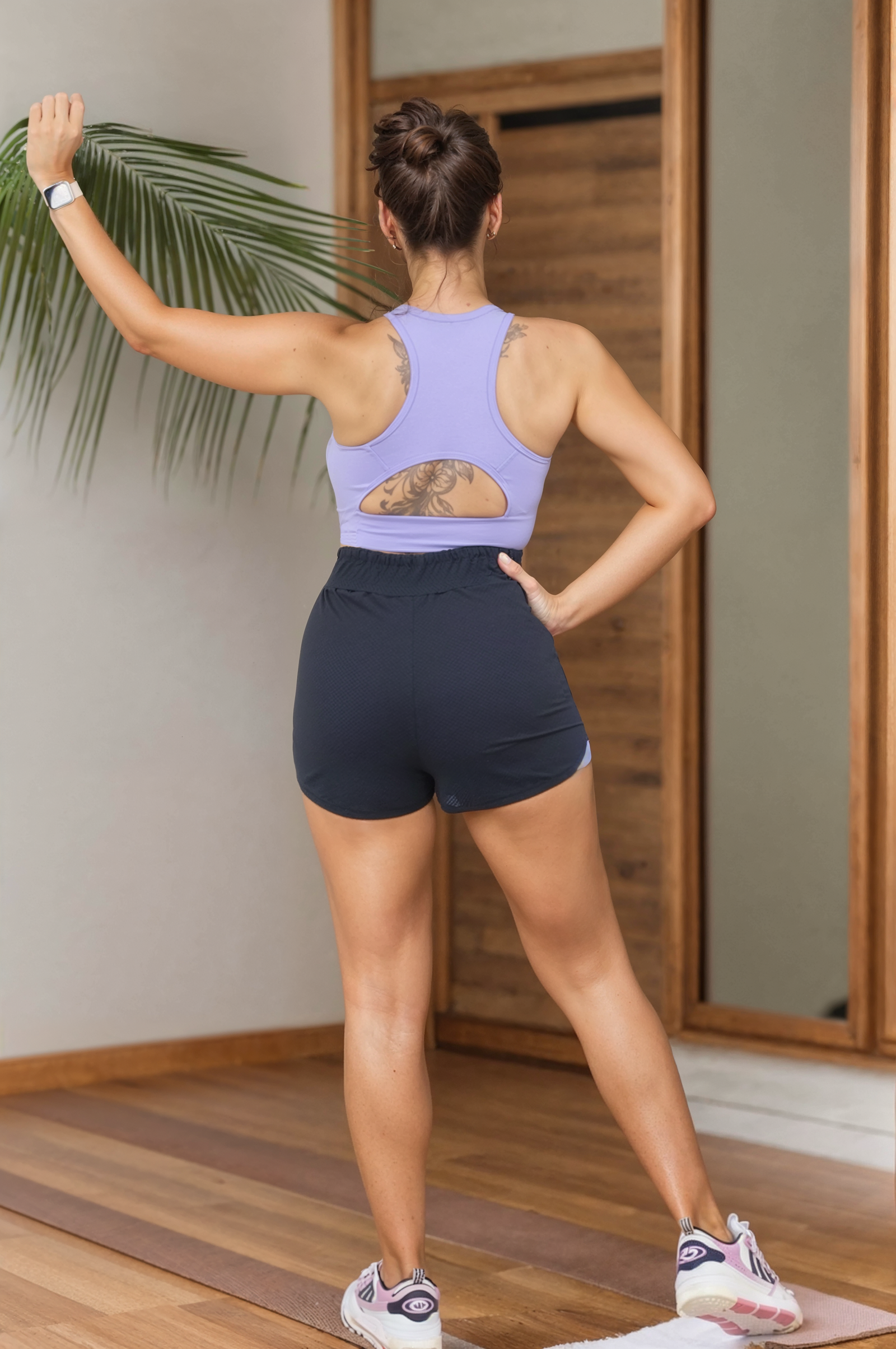 Short Summer Preto com Lavanda - Image 5