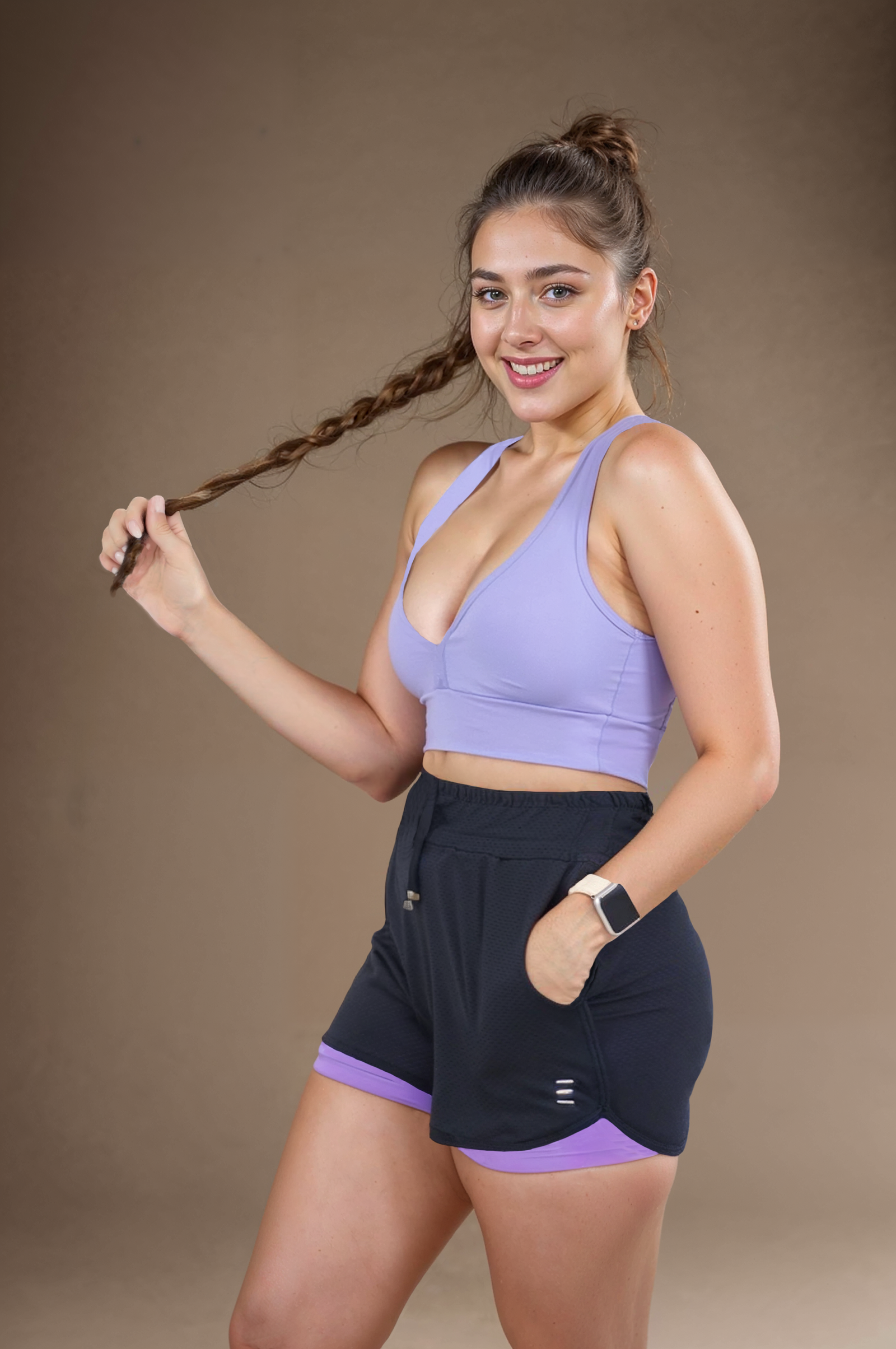 Short Summer Preto com Lavanda - Image 4