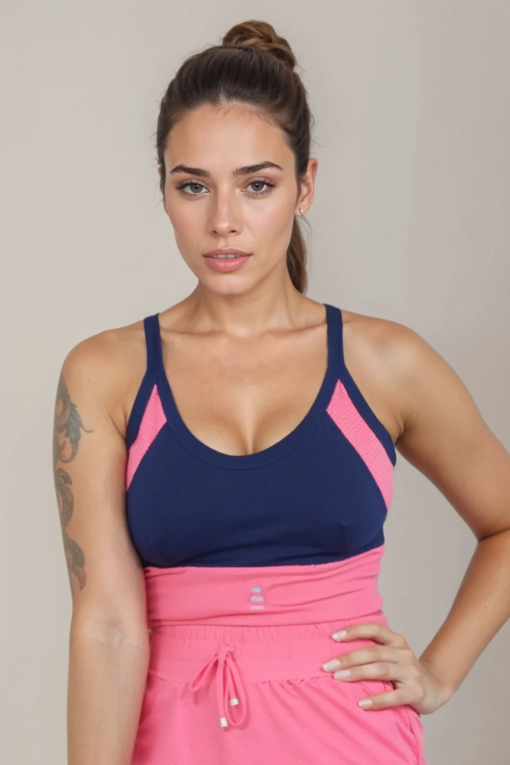 WEBP - shorts summer rosa e top fresh azul com rosa